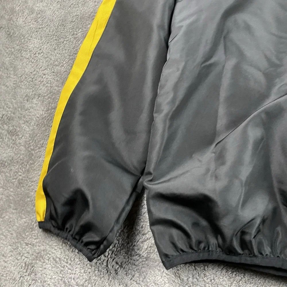 NFL‎ Pittsburgh Steelers Windbreaker Jacket Mens Medium Black Yellow
